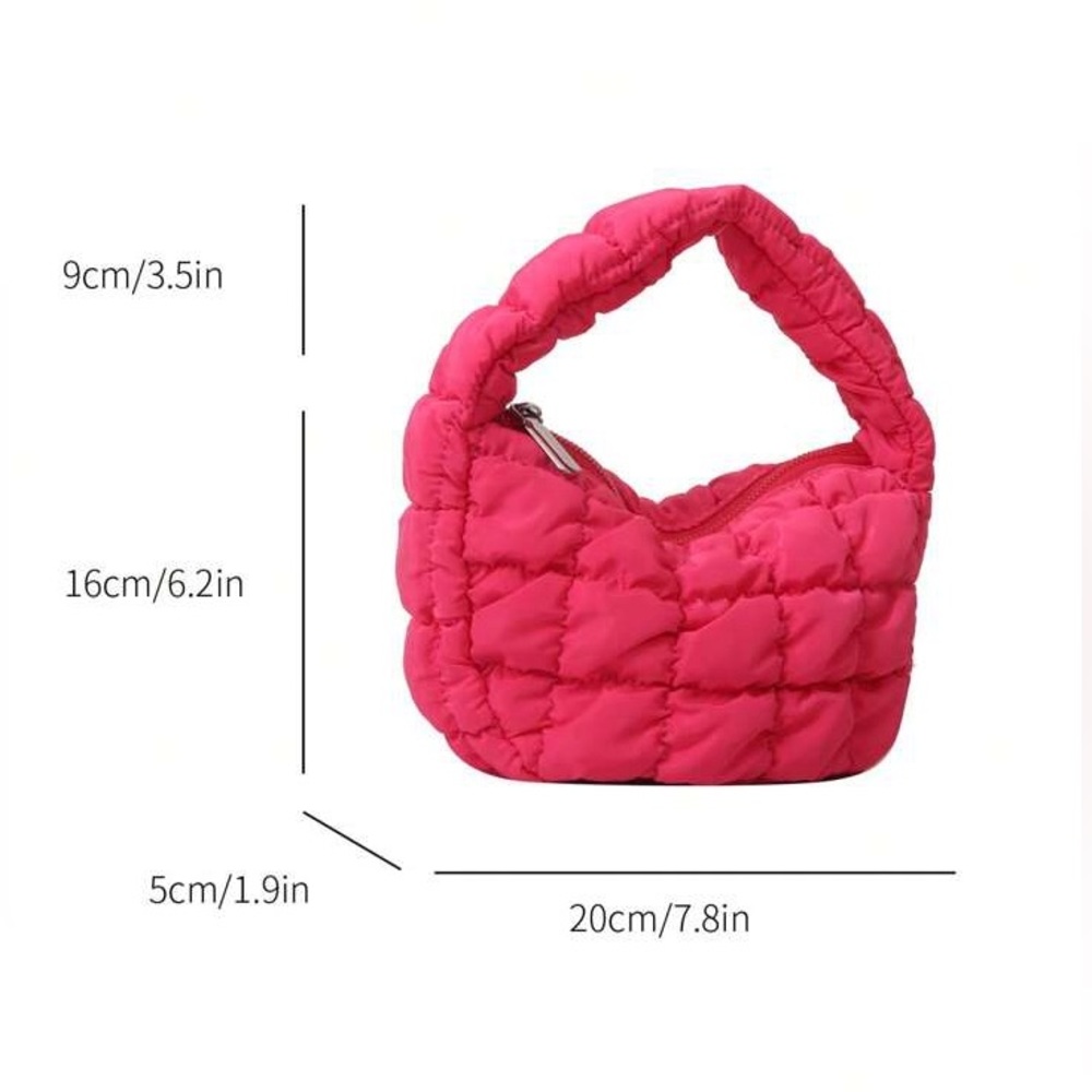 PUFFER STYLISH KOREAN HANDBAG PINKCORE TRENDY - Picture 4 of 6